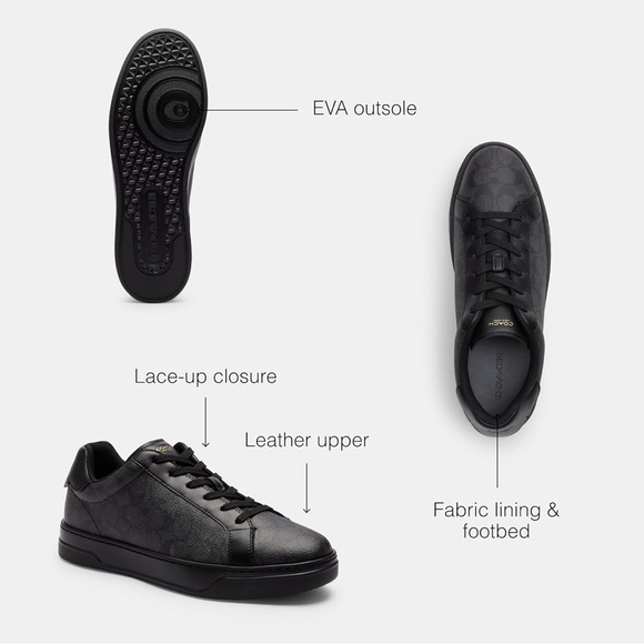 NEW Coach Men's High Line Sneakers Size 8 - Picture 3 of 7